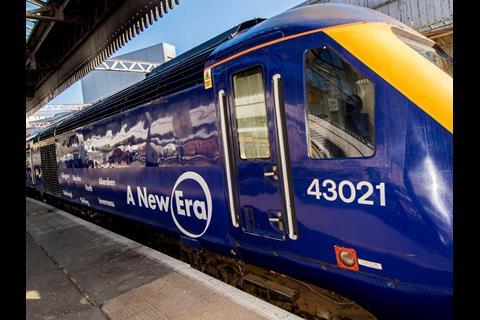 The first of 26 Angel Trains HSTs which will be used by ScotRail from 2018 has arrived in Aberdeen for driver training.